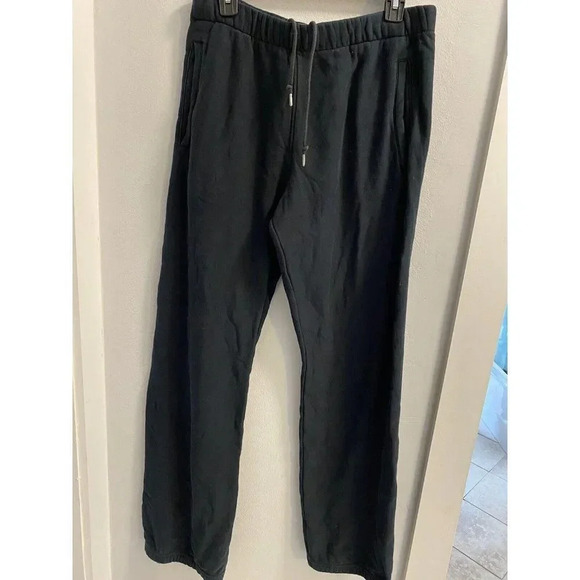 NIKE SPELL OUT TRACK SWEATPANTS BLACK -MENS LARGE -GOOD CONDITION- SLIGHTY FADED - Picture 1 of 11